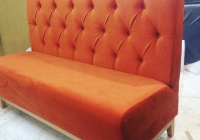 Диван для кафе оранжевый - masterskay-mebely.ru - Екатеринбург