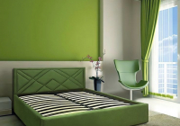 Кровать с мягким изголовьем светло-зеленая - masterskay-mebely.ru - Екатеринбург