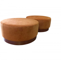 Пуф круглый на металлическом цоколе - masterskay-mebely.ru - Екатеринбург