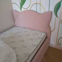 Детская мягкая кровать "Киска" вариант 2 - masterskay-mebely.ru - Екатеринбург