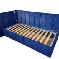 Кровать детская с мягкой стеновой панелью - masterskay-mebely.ru - Екатеринбург