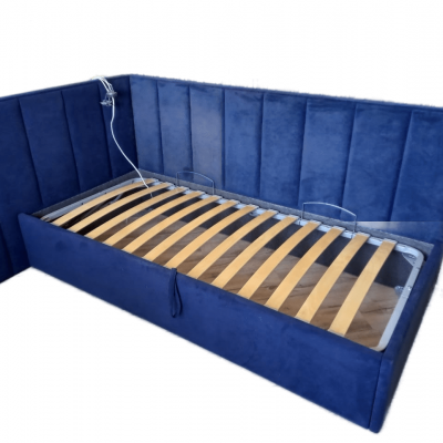 Кровать детская с мягкой стеновой панелью - masterskay-mebely.ru - Екатеринбург